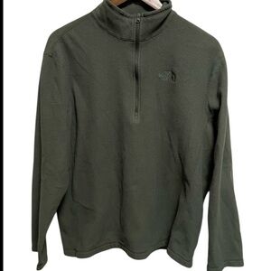 The North Face Men's Zip Up Sweater - Olive Green